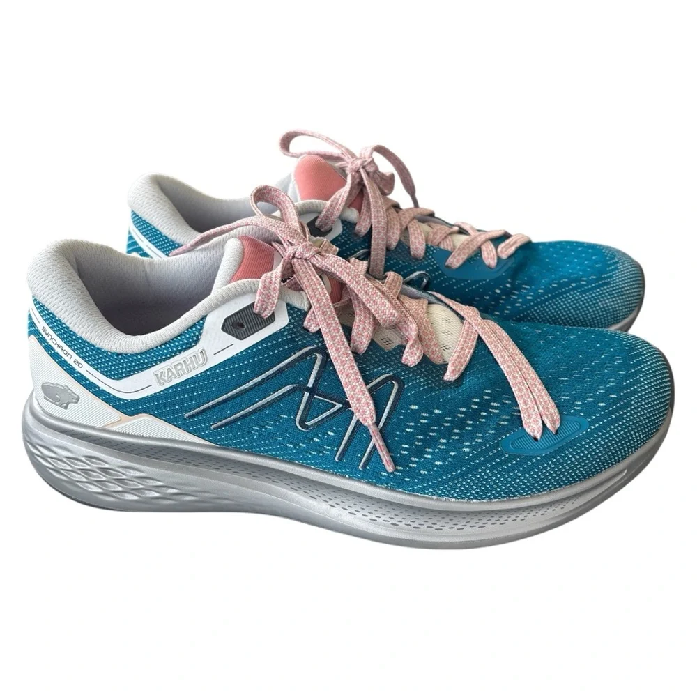 Karhu Women's Synchron 2.0 Running Shoe 3.8 Algiers Blue/Rose Tan Size 9